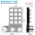 Programmable DIY Mechanical Keyboard RGB 12 Keys 3 Knob Custom Macro Keypad Easy to Use Bluetooth Hotswap Keyboard White. 