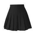 Womens Mini Pleated Skirt High Waisted Skater Tennis Skirts Girls Cheerleader School Uniform for Party, Date, Anniversary - Black M. 