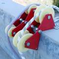 Rope Retract Pulley Laborsaving Edge Protector Wear Resistant Groove Wheel Pulley for 55mm Pulley.