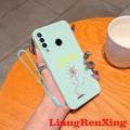Casing Huawei y6p 2020 back cover phone case back cover softcase liquid silicone protector smooth shockproof bumper cover new design flower cartoon ytxshd01.