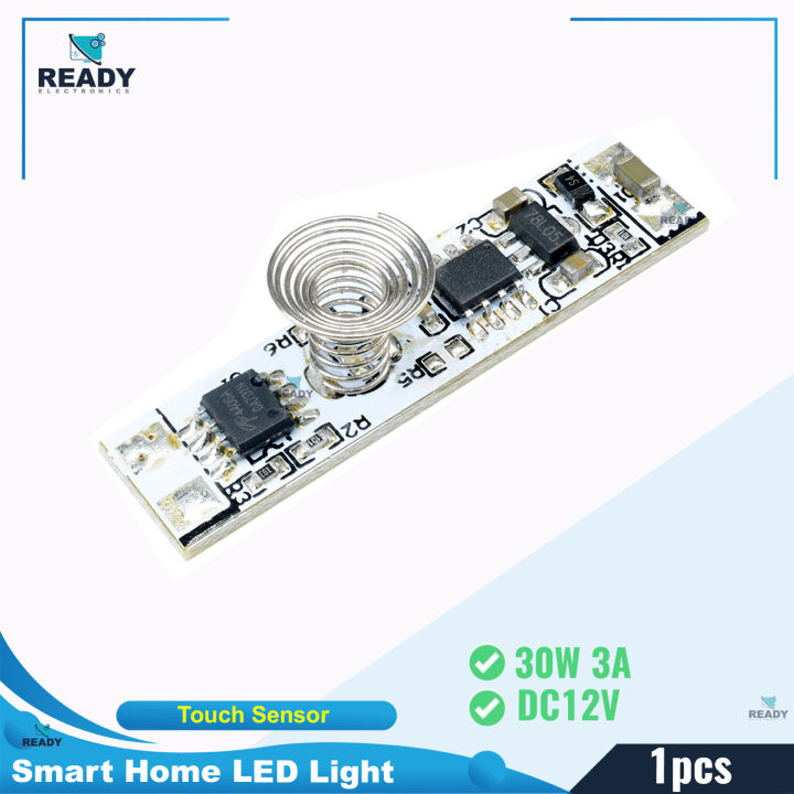 DC12V%209-24V%2030W%203A%20Capacitive%20Touch%20Sensor%20Switch%20Coil%20Spring%20Switch%20LED%20Dimmer%20Control%20Switch%20Module%20for%20Smart%20Home%20LED%20Light%20-%20Image%202
