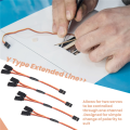 5Pcs 150mm Y Type Extended Line Extension Lead Wire Cable.