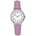 Japan Movement Women Quartz Fine Watch Easy To Read Arabic Numerals Simple-Dial Leather Strap Lady Dial Digital Wrist Watch #1.