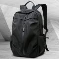 Fashion Water Resistant Backpack With USB Port (Black) FA02MDBH. 