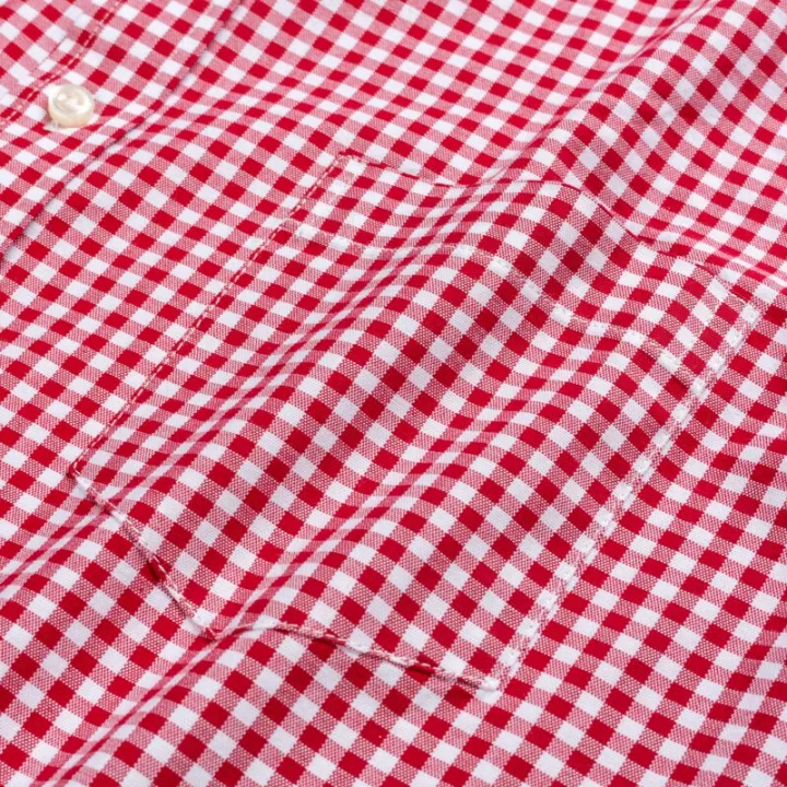 Men's%20100%25%20Cotton%20Plaid%20Striped%20Short%20Sleeve%20Shirt%20Single%20Patch%20Pocket%20Button-down%20Holiday%20Youthful%20Casual%20Checkered%20Thin%20Shirts%20-%20Image%206
