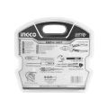 INGCO 7Pcs Handtools Set With Combination Pliers,Test Pencil,Adjustable Wrench,Snap-off Blade Knife,Screwdriver and Steel Measuring Tape HKTH10807.