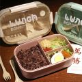 Wheat Straw Lunch Box Healthy BPA Free Bento Boxes Microwave Dinnerware Food Storage Container Soup Cup Lunch Box for Kids. 