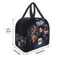 Demon Slayer Kimetsu No Yaiba Lunch Bag Portable Cooler Thermal Insulated Lunch Box for Men Women Kids School Food Storage Bag. 