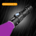 365nm UV Lamp USB Rechargeable Ultraviolet Flashlight 3 Mode Powerful Mini UV LED Torch Telescopic Zoomable UV Light Blacklight. 