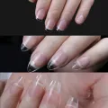 120pcs XXS Coffin Gelly Nail Tips Pre-shape Extra Short Press on Nails for Small nail bed Extension Home DIY Salon. 