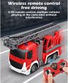 2.4G Remote Control Fire Truck Shoots Water Extendable Rescue Ladder 7 Channel Fire Engine Working Sounds Lights RC Trucks For Kids sunyangde. 