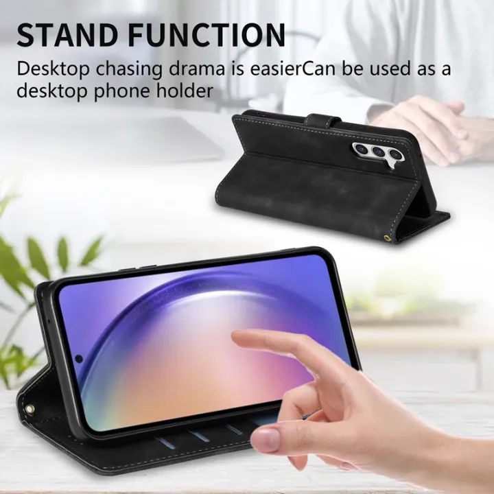 Wallet%20With%20Card%20Slot%20Holder%20Magnetic%20Flip%20Leather%20Case%20For%20Samsung%20Galaxy%20A03%20A04%20A04s%20A04e%20A10%20A12%20A13%20A14%20A21s%20A22%20A23%20Cover%20-%20Image%203