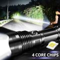 DuangDuang LED Zoom Flashlight XHP70 Torch USB Rechargeable Waterproof Lamp Ultra Bright. 