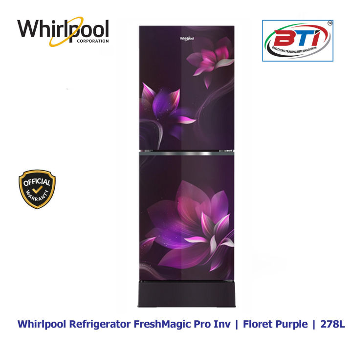 Whirlpool Refrigerator FreshMagic Pro Inv | Floret Purple | 278L
