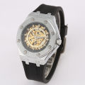 T-GOER Gore automatic mechanical watch personality men's hollow silicone tape sports a generation of hair. 