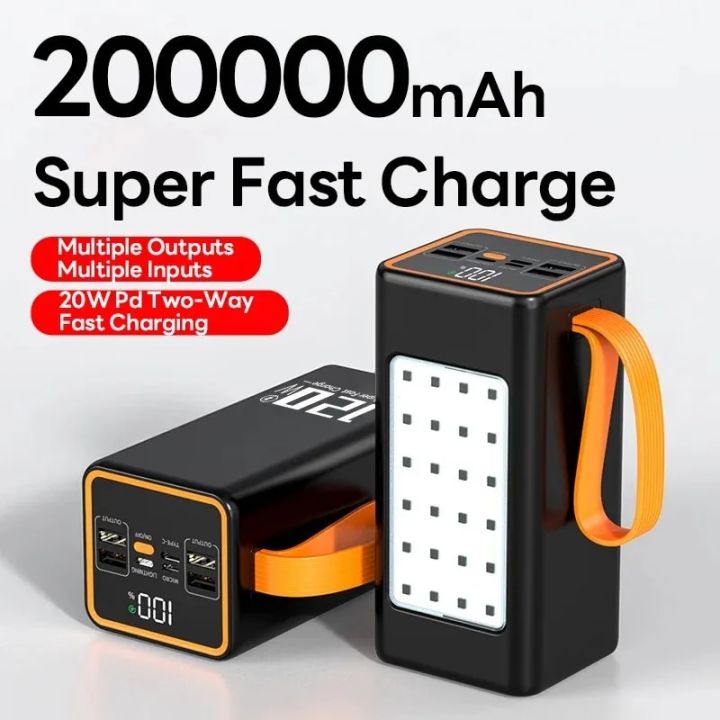 PowerBank%20200000mAh%20Two-Way%20120W%20Fast%20Charging%20Powerbank%20Portable%20Charger%20Type-C%20for%20IPhone%2014%2013%20W/%20LED%20Light%20External%20Battery%20-%20Image%204