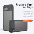 For Google Pixel 8 A Pro Phone Case, Matte Skin Texture Transparent Anti Fingerprint Anti Yellowing Cover. 