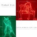 Anime ONE PIECE Monkey D Luffy Figure Kids Night Light Led Color Changing Atmosphere for Child Bedroom Bedside Decor Desk Lamp. 