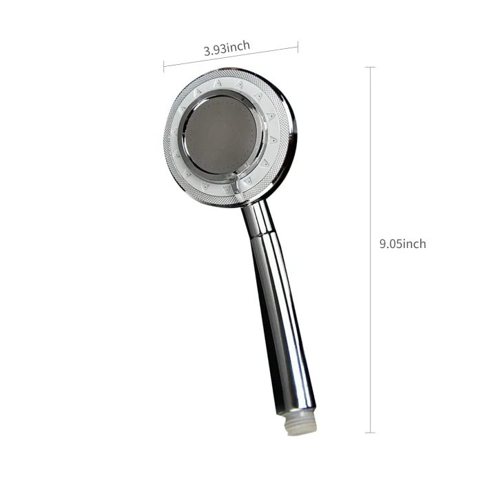 3%20Spray%20Settings%20Shower%20Head%20Water%20Saving%20High%20Pressure%20Handheld%20Showerhead%20G1/2%20Adjustable%20Bathroom%20Shower%20Head%20Polished%20Bath%20Handheld%20Shower%20Head%20Replacement%20-%20Image%203