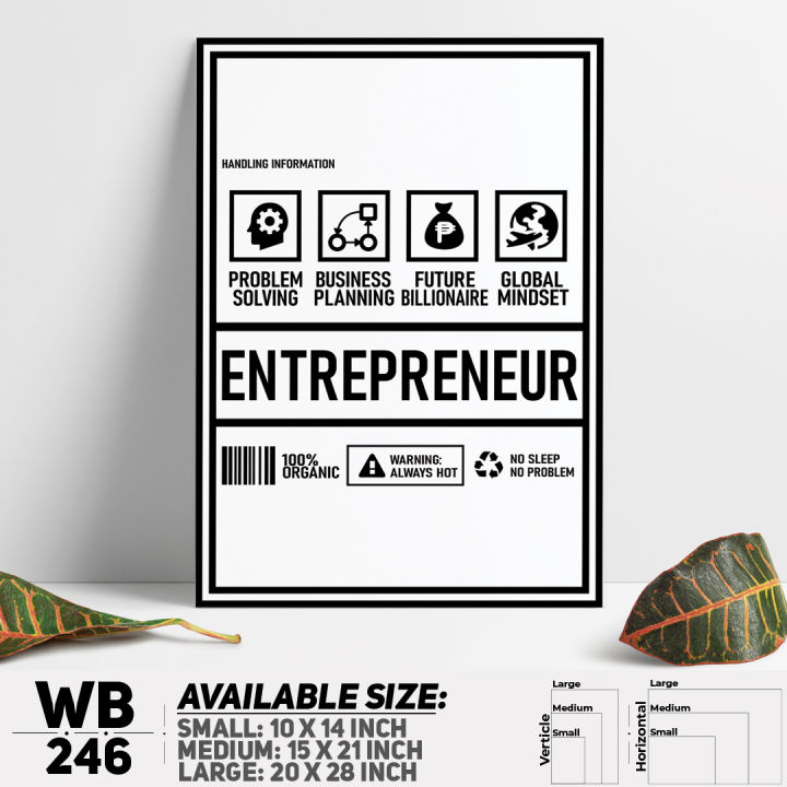 Stylish Addition - Funny Entrepreneur Parody Wall Canvas Home Decoration Wall Decor Canvas - WB246 - Sticker House - Modern - Choice Expression