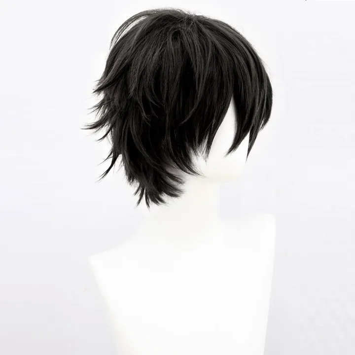 %E3%80%8CHSIU%20Brand%20Dazai%20Osamu%20wig%20Anime%20Bungo%20Stray%20Dogs%20Cosplay%20Black%20Short%20Hair%20Fiber%20synthetic%20wig+Free%20brand%20wig%20cap%20-%20Image%204