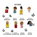 Football Players Mini Figures Soccer Minifigures Assemble Bricks Building Blocks Toys For Kid Messi Neymar Ronaldo Mbappe Muller BunnyGarden. 