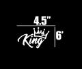king sticker/Bike Decal Sticker - King With crown/(Waterproof and Premium Quality)/ bike sticker/ Motorcycle stickers/ Decoration sticker for bike/modified sticker for bike.