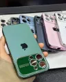 Auto Focus with Large Window Electroplating Frame Phone Case for Apple iPhone 15 Series 14 Series 13 Series 12 Series 11 Series. 