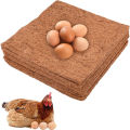 Qiunery 6pcs Chicken Nest Box Liners, Chicken Coop Bedding, Chicken Bedding Nest Liners, Non Disposable Poultry Supplies, Wooden Laying Hen Nesting Pads 12.99x12.99 Inches.