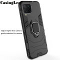 【3C VictoryEagle】Protect Cover Samsung Galaxy A12 Case Shockproof Armor Stand with Holder Car Magnetic Ring Back Cover For Samsung A12 For girls and Boys.