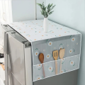 1PCS(Double Door/Single Door) Dust Cover Refrigerator Cover with Pocket Double Sided Storage Hanging Bags Kitchen Fridge Cover. 