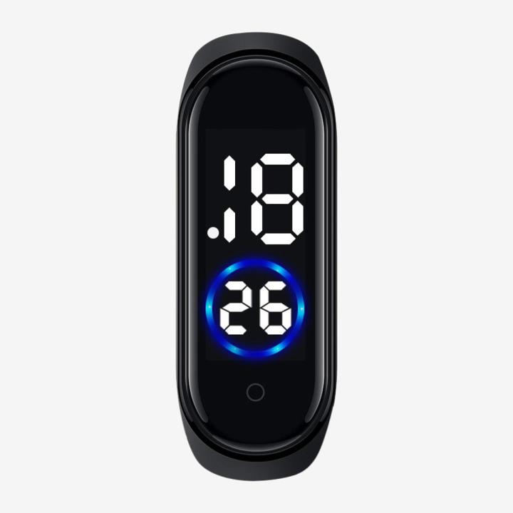Waterproof touch m4 screen sports watch - Black