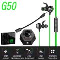 Plextone g50 3.5mm ইন-ইয়ার তারযুক্ত হেডসেট গেম dsp সাউন্ড প্রসেসর হেডসেটের সাথে মাইক নয়েস রিডাকশন গেম মিউজিক হেডসেট. 