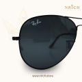 Aviator Classic Sunglasses for Men Black Frame Black Lens | UV400 Protection | Premium Metal Frame.