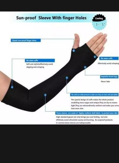 UV%20Sunscreen%20Half%20Finger%20Long%20Gloves%20Cuff%20Outdoor%20Arm%20Sleeve%20Sun%20Hand%20Protection%20Fingerless%20Gloves%20-%20Image%202