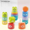 Kid Brain Response Battle Fold Cup Hand Speed Competition Fold Cup Child Stack Game Early Education Puzzle Train Board Games Toy. 