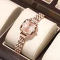 Landa Women's Fashion Waterproof Solid Steel Strap Watch. 