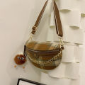 New Crossbody Bag Bag Women's Fashion Vintage Check Chest Bag Niche Design Shoulder Bag Compact Portable Crossbody Bag.