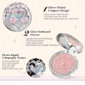 【The-Best】 Flower Knows Swan Ballet Blush Palette Matte Pressed for Peachy Cheeks,Natural Blush Palette with Embossed Design.