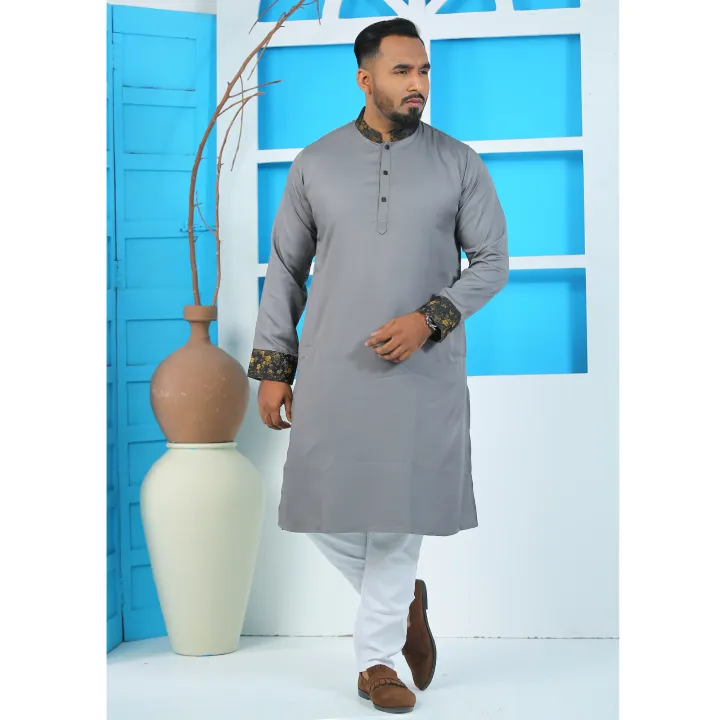 Westeen%20Exclusive%20Ash%20Color%20Panjabi%20-%20Image%202