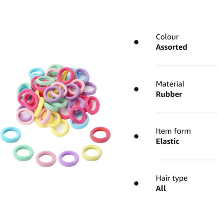 50Pcs%20Hair%20Ties%20Seamless%20Elastic%20Hair%20Bands%20Small%20Hair%20Ties%20for%20Women%20Baby%20Toddler%20Girls%20Rubber%20Bands%200.78%20inches%20Elastic%20Ponytail%20Holders%20-%20Image%204