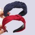 Wide Top Knot Hair Bands For Women Headdress Solid Color Cloth Headband Bezel Girls Hairband Hair Hoop Female Hair Accessories. 