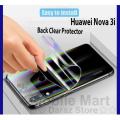 Huawei Nova 3i Hydrogel Back Poly - Transparent. 