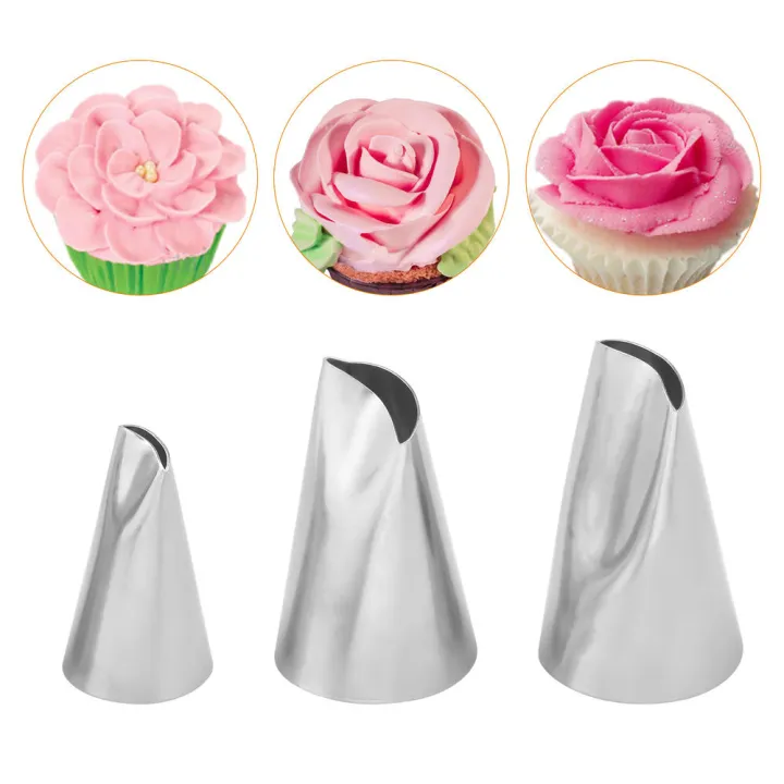 #61%20#122%20#123%203Pcs/set%20Rose%20Petal%20Piping%20Nozzle%20Cake%20Decorating%20Icing%20Tip%20Stainless%20Steel%20Pastry%20Nozzles%20For%20Cream%20Korea%20Bean%20Paste%20Flower%20Petal%20-%20Image%207