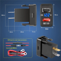 12V-24V USB Outlet Dual Quick Charge 3.0 & PD USB C Port Charger Socket Power Adapter for Car Boat Marine Truck-A.