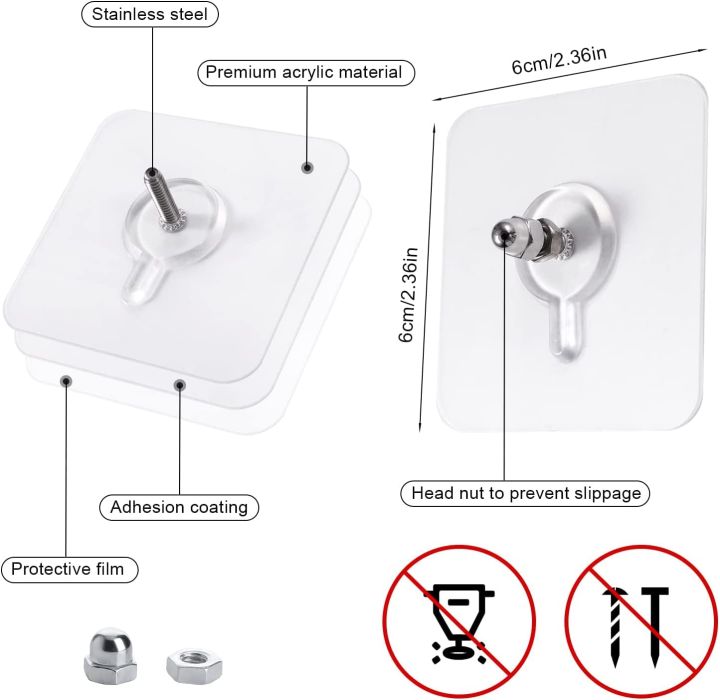 Hook%20Non-Marking%20Screw%2010Pcs%20Punch-Free%20Wall%20Stickers%20Home%20Seamless%20Nail%20With%20Nut%20And%20Nut%20Cap%20-%20Image%202