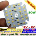 Solar DC 12V LED lamp plate 20W round No need driver Smart bulb lamp For DIY White LED Floodlight Spotlight PCB Round shape DC 12 V LED Bulb lamp plate20W Direct DC Led Light Plate dob led lamp plate.