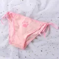 Bandage Lolita Panties Low Waist Lingerie Cute Claw Women's Briefs Low Waist Animation Underwear. 