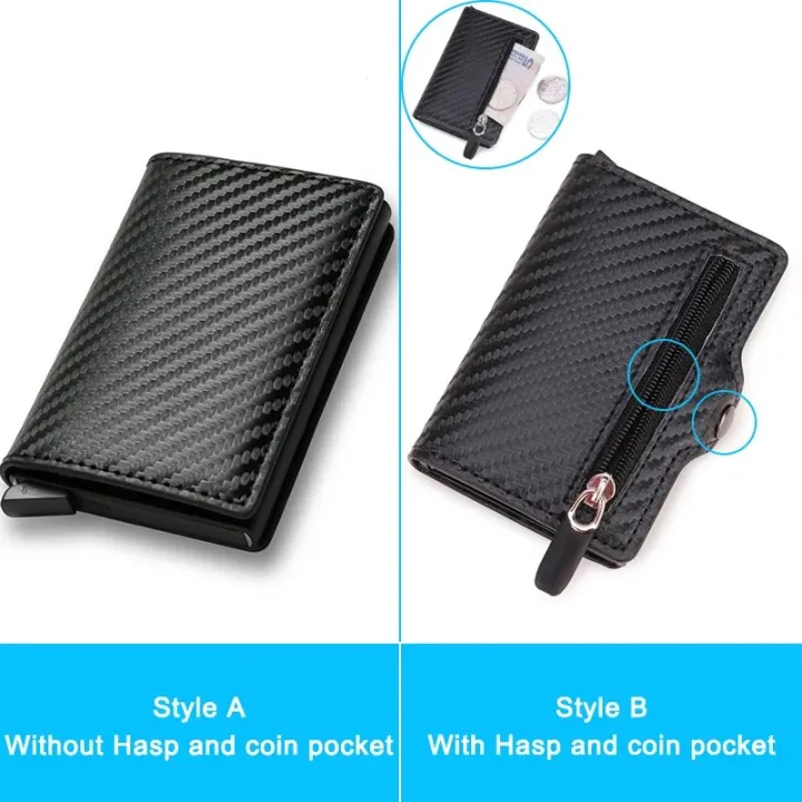 Carbon%20Fiber%20Rfid%20Blocking%20Protection%20Men%20id%20Credit%20Card%20Holder%20Wallet%20Leather%20Metal%20Business%20Bank%20CreditCard%20Cardholder%20Case%20-%20Image%202