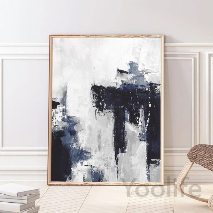 Blue%20and%20Grey%20Abstract%20Wall%20Art%20Prints%20Watercolor%20Brushstroke%20Art%20Painting%20Canvas%20Poster%20Modern%20Minimalist%20Wall%20Pictures%20Decor%20-%20Image%203